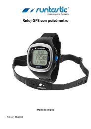 Reloj GPS con pulsómetro - Runtastic