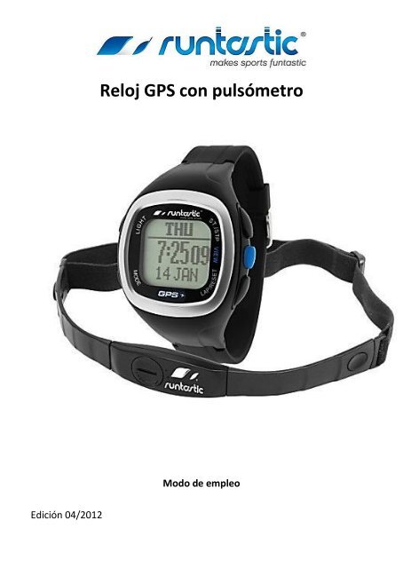 Reloj GPS con puls metro Runtastic
