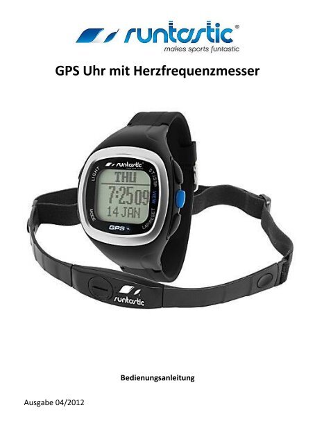 GPS Uhr mit Herzfrequenzmesser - Runtastic