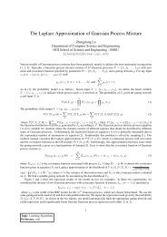 The Laplace Approximation of Gaussian Process Mixture