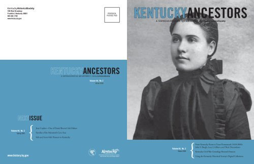 Kentucky Ancestors, Volume 44, Number 2 - Kentucky Historical ...
