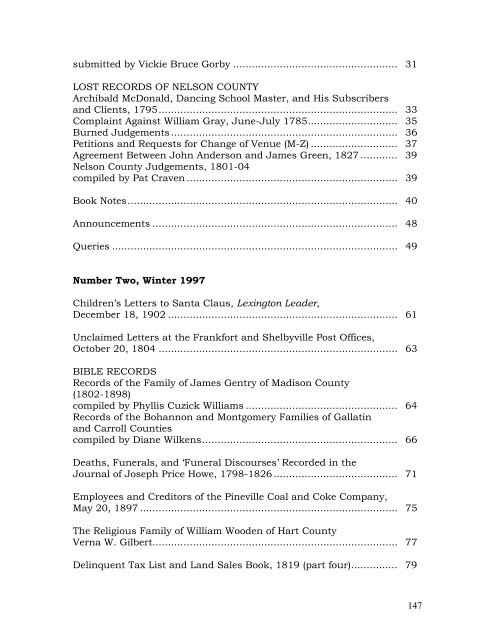 KY ANCESTORS Contents, 1965-Spring 2008.pdf - Kentucky ...