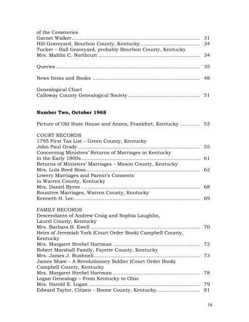 KY ANCESTORS Contents, 1965-Spring 2008.pdf - Kentucky ...