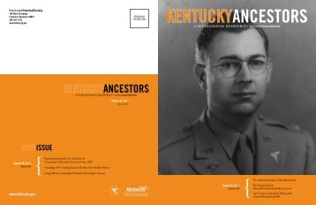 Kentucky Ancestors, Volume 45, Number 1 - Kentucky Historical ...