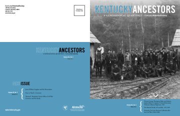 Kentucky Ancestors, Volume 46, Number 2 - Kentucky Historical ...