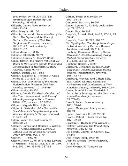 Index for the Register Volumes 68-110 - Kentucky Historical Society