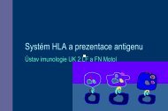 Systém HLA a prezentace antigenu - Ústav imunologie