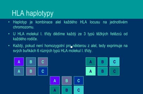 Systém HLA a prezentace antigenu - Ústav imunologie