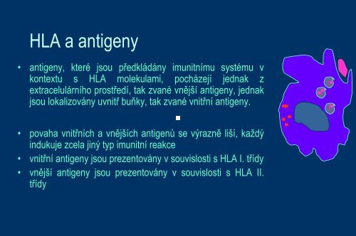 Systém HLA a prezentace antigenu - Ústav imunologie