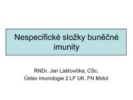 Nespecifické složky buněčné imunity - Ústav imunologie