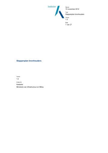 Stappenplan bronhouders - Ruimtelijkeplannen.nl