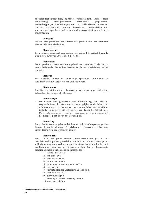 Bestemmingsplan - Ruimtelijkeplannen.nl