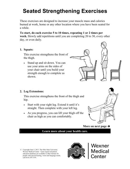 Seated Arm Home Exercises for Seniors 