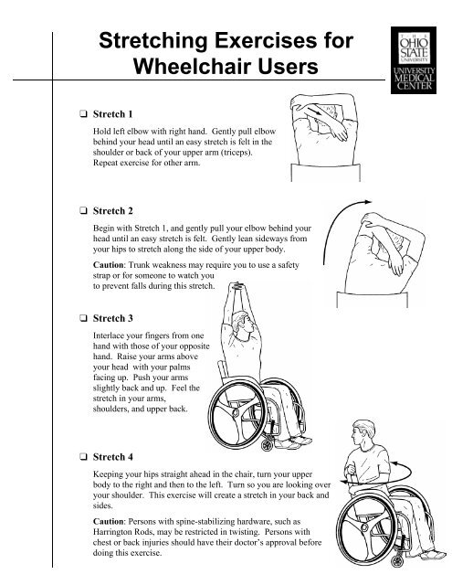 Stretching Exercises for Wheelchair Users - Patient Education Home