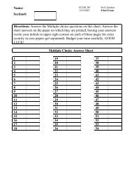 Answer the Multiple choice questions on this sheet - Faculty-Web