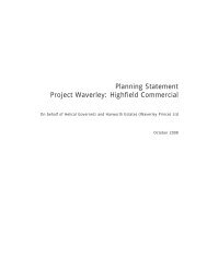 Planning Statement Project Waverley: Highfield Commercial