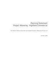 Planning Statement Project Waverley: Highfield Commercial
