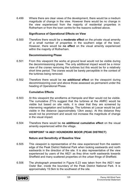 environmental statement - Rotherham's Online Application for ...