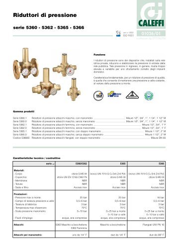 Riduttori di pressione - CLLAT.IT