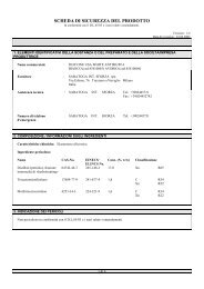 SCHEDA DI SICUREZZA DEL PRODOTTO - CLLAT.IT