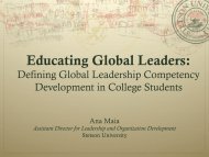 Educating Global Leaders:
