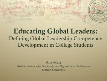 Educating Global Leaders: