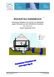 RÜCKSTAU-HANDBUCH - Aqua-Bautechnik