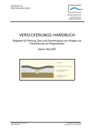 VERSICKERUNGS-HANDBUCH - Aqua-Bautechnik
