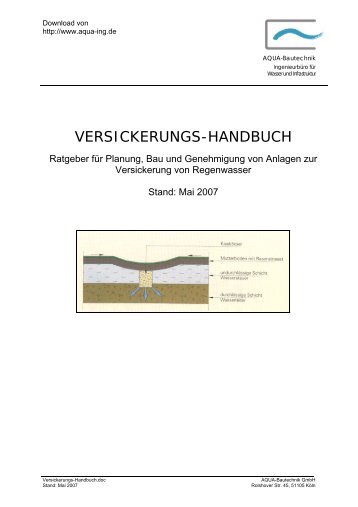 VERSICKERUNGS-HANDBUCH - Aqua-Bautechnik