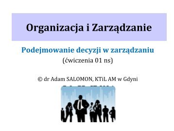 Podejmowanie decyzji w zarządzaniu