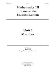 Unit 1 Matrices - Bibb County Schools