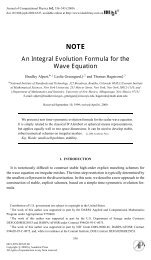 An Integral Evolution Formula for the Wave Equation