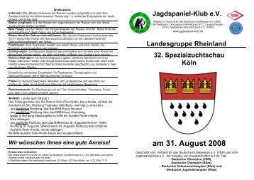 am 31. August 2008 - Jagdspaniel-Klub e.V.