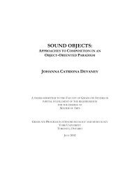 Masters Thesis - Columbia University Department of Music