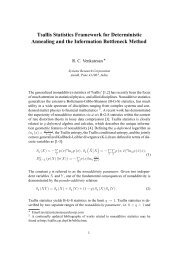 Tsallis Statistics Framework for Deterministic Annealing and the ...