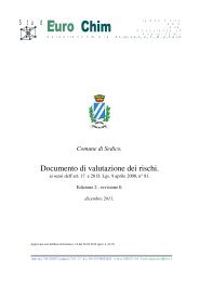 Documento di valutazione dei rischi. - Comune di Sedico