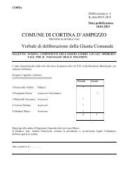 delibera di giunta comunale n. 4 del 09.01.2013 - Regione Veneto