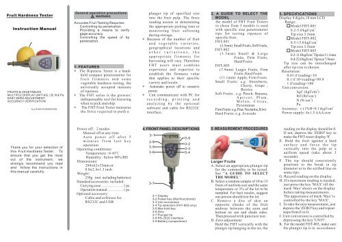 Instruction Manual - General Tools And Instruments