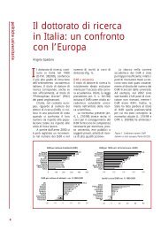 Il dottorato di ricerca in Italia: un confronto con l'Europa