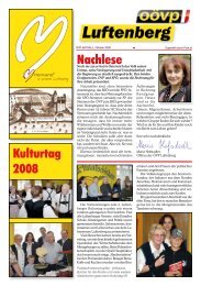 Kulturtag 2008 Nachlese - Luftenberg