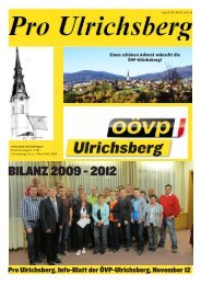 BILANZ 2009 - 2012 - Ulrichsberg