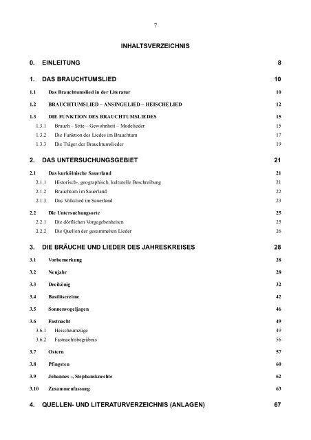 Brauchtumslieder - Sauerlandmundart