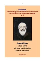 I. Joseph Pape - Sauerlandmundart