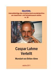 Caspar Lahme: Vertellt - Sauerlandmundart