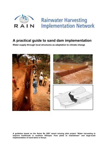 A practical guide to sand dam implementation - SamSamWater