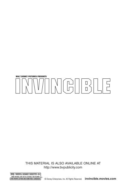 invincible - Walt Disney Studios Motion Pictures Germany