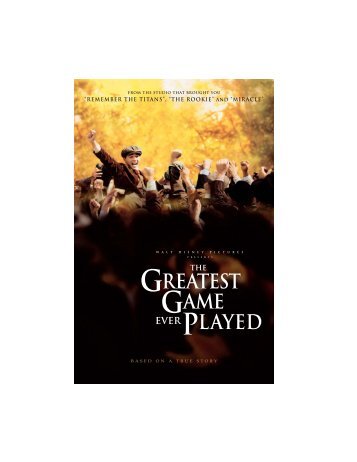 The Greatest Game Ever Played - Walt Disney Studios Motion ...