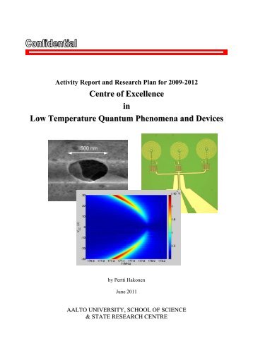 Centre of Excellence in Low Temperature Quantum Phenomena ...