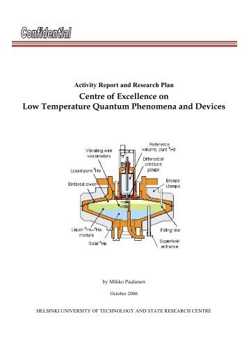 Centre of Excellence on Low Temperature Quantum Phenomena ...