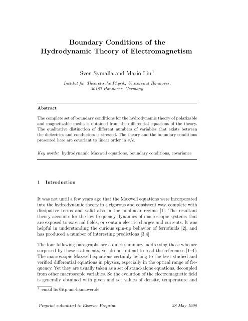 pdf-file - Institut für Theoretische Physik